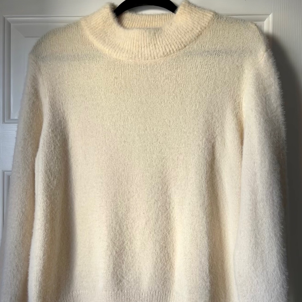 Off-white turtleneck SOFT Sweater: WHO WHAT WEAR